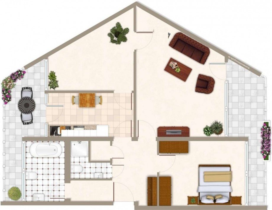 Grundrissbeispiel Etagenwohnung K�ln