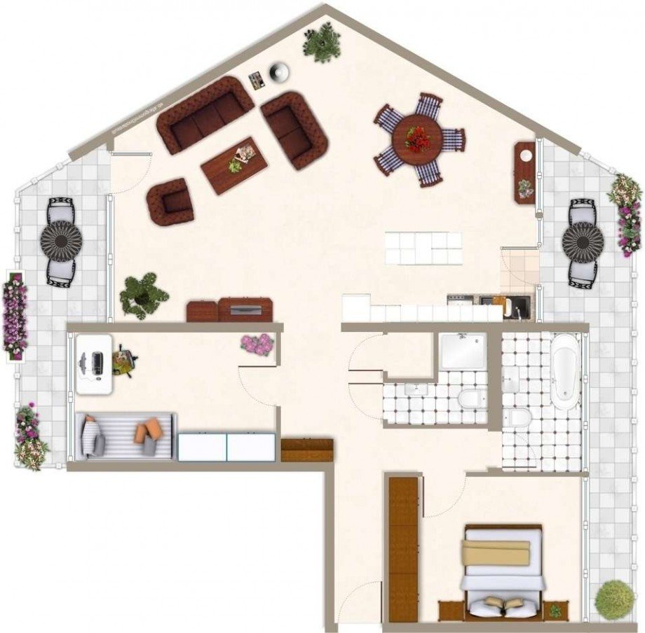 Grundrissbeispiel Etagenwohnung K�ln